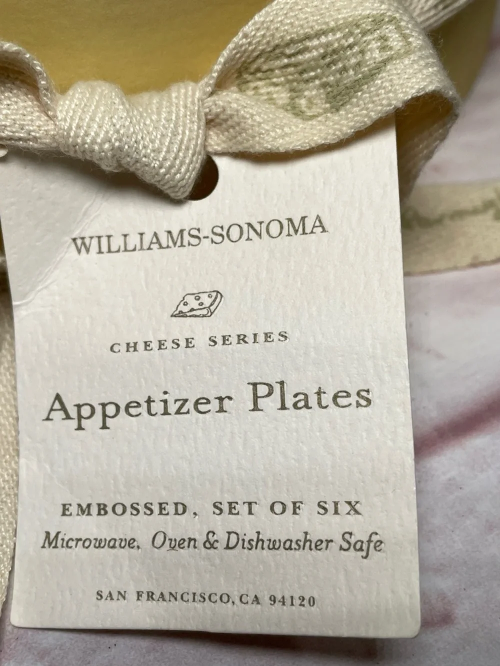 Williams Sonoma Cheese Plate Set